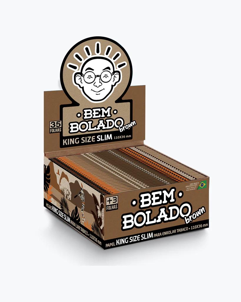 BEM BOLADO - PAPEL BROWN KING SIZE SLIM(50UN)