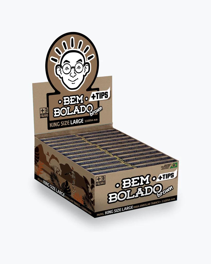 BEM BOLADO - PAPEL BROWN KING SIZE LARGE + TIPS (24UN)