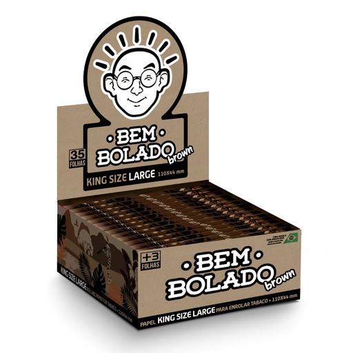 [BEM025] BEM BOLADO - PAPEL BROWN KING SIZE LARGE